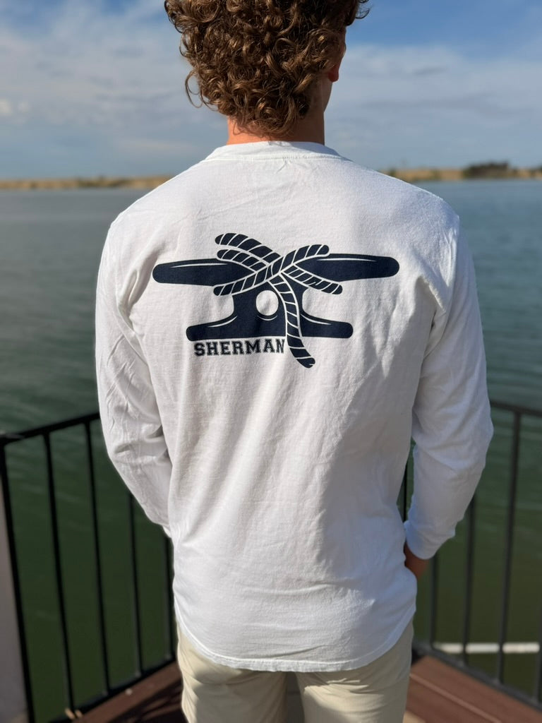 Sherman Boat Cleat White Tee