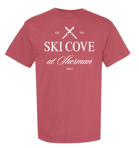 Sherman Ski Cove Red Tee