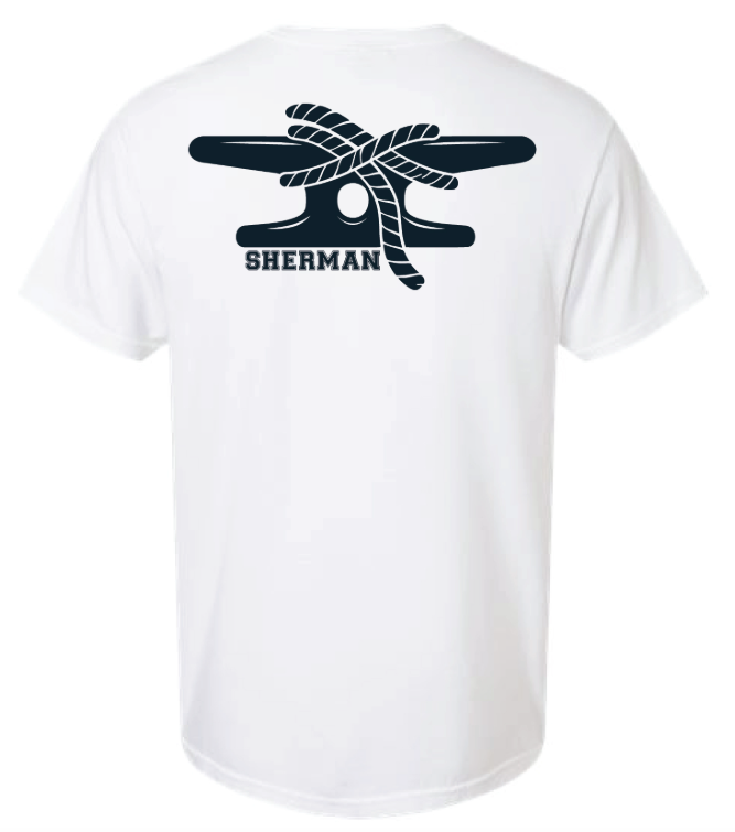 Sherman Boat Cleat White Tee