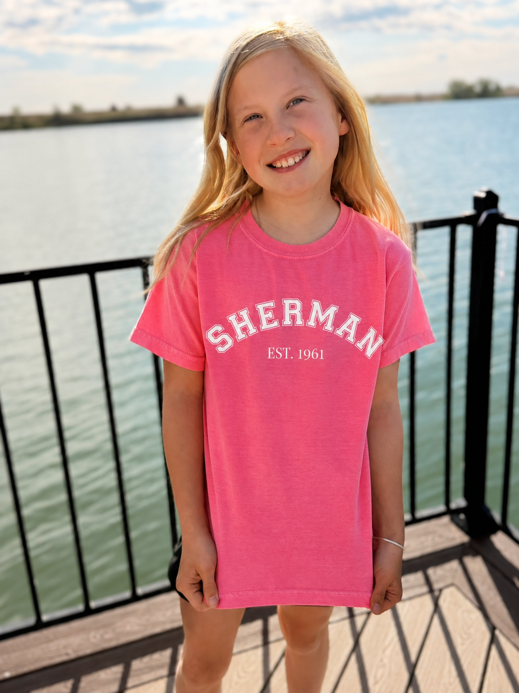 Youth Sherman Tee Pink