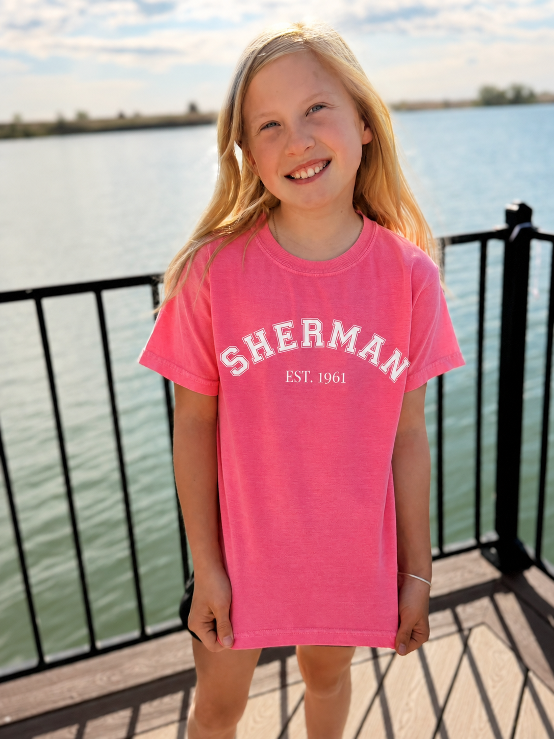 Youth Sherman Tee Pink