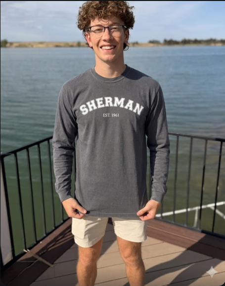 Grey Sherman Collegiate Shirt